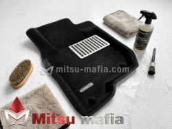 Текстильные 3D коврики Pajero Sport 3 Lux черные Euromat 3D EM3D-003614 водительский