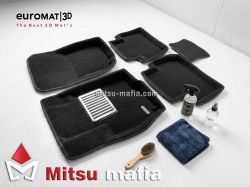 3D коврики в салон Outlander 3 Аутлендер 3 Lux Euromat 3D EM3D-003609 черные
