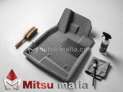 Текстильные коврики Паджеро 4 Business серые Euromat 3D EMC3D-003610G водительский