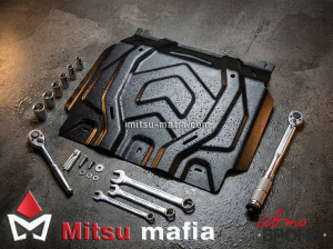 Защита картера Mitsubishi L200 V сталь 2 мм 111.04041.2 Автоброня