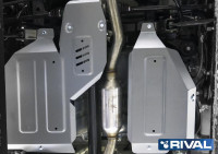 Алюминиевая защита топливного бака и редуктора Outlander 3 4WD