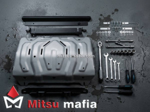 Защита радиатора Mitsubishi L200 V алюминий 4 мм 333.4046.2 Rival