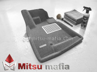 3D коврики в салон Митсубиси Паджеро 4 Lux серые EM3D-003610G