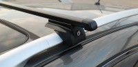 Багажник на рейлинги Аутлендер 2 ХЛ стальной Lux Elegant