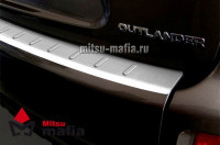 Накладка на задний бампер с загибом хром Outlander 2 XL Аутлендер 2 ХЛ